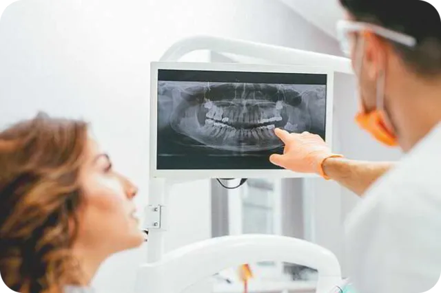 Digital dental X-ray examination with low radiation exposure