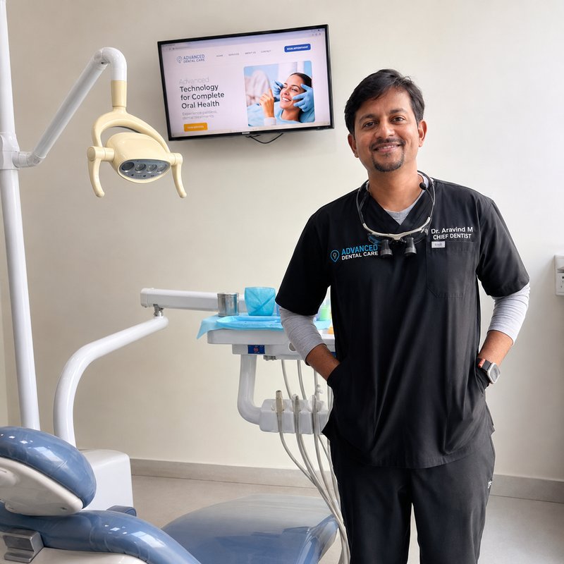 Dr Arvind M.S, root canal and dental implant specialist